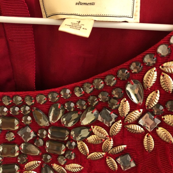 Anthropologie Red Evening Dress - Size 4 - Picture 4 of 8
